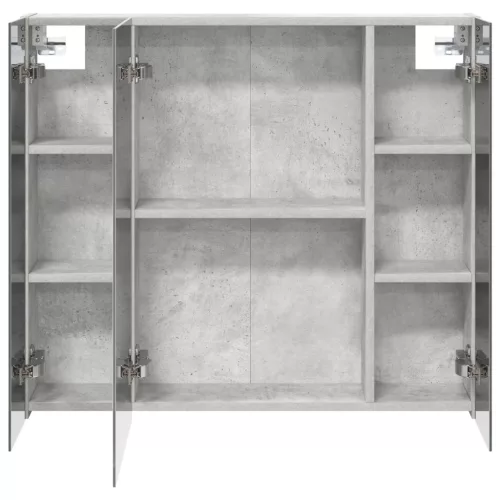  Fürdőszobai tükörszekrény Beton Szürke 80 x 14.5 x 70 cm