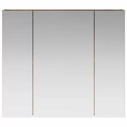  Fürdőszobai tükörszekrény Füstölt tölgy 80 x 14.5 x 70 cm