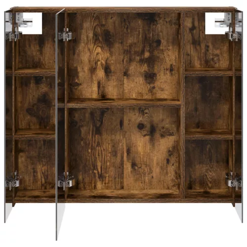  Fürdőszobai tükörszekrény Füstölt tölgy 80 x 14.5 x 70 cm