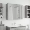  Fürdőszobai tükörszekrény Szürke Sonoma 80 x 14.5 x 70 cm