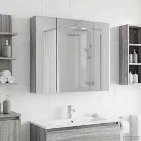    Fürdőszobai tükörszekrény Szürke Sonoma 80 x 14.5 x 70 cm