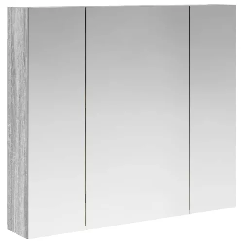  Fürdőszobai tükörszekrény Szürke Sonoma 80 x 14.5 x 70 cm