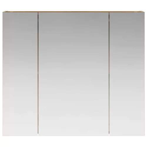  Fürdőszobai tükörszekrény Művészi tölgy 80 x 14.5 x 70 cm