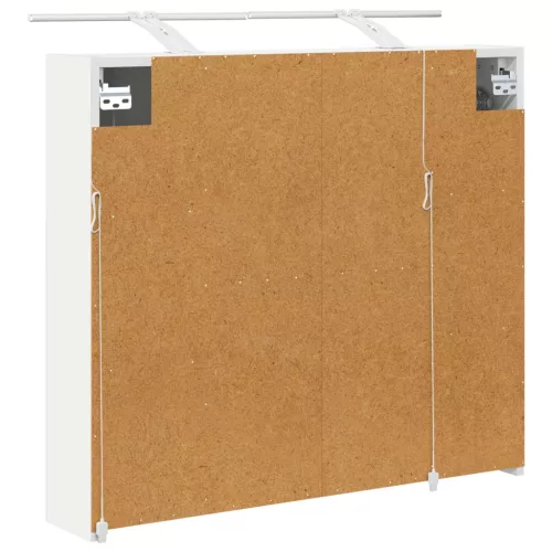  Fürdőszobai tükörszekrény Fehér 80 x 14.5 x 70 cm Faanyag