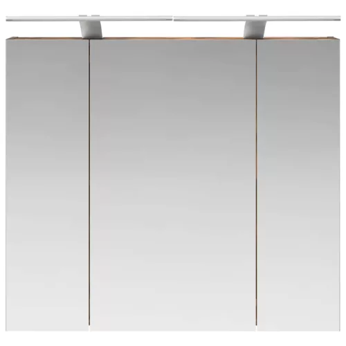  Fürdőszobai tükörszekrény Füstölt tölgy 80 x 14.5 x 70 cm