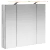  Fürdőszobai tükörszekrény Szürke Sonoma 80 x 14.5 x 70 cm
