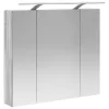  Fürdőszobai tükörszekrény Szürke Sonoma 80 x 14.5 x 70 cm