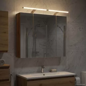    Fürdőszobai tükörszekrény Művészi tölgy 80 x 14.5 x 70 cm