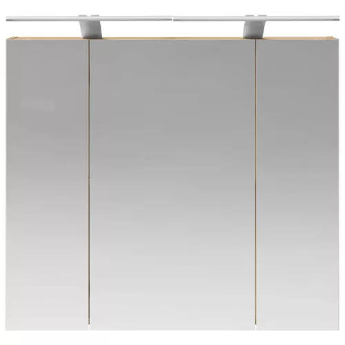  Fürdőszobai tükörszekrény Művészi tölgy 80 x 14.5 x 70 cm