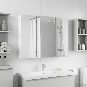    Fürdőszobai tükörszekrény Fehér 100 x 14,5 x 70 cm Faanyag