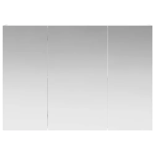  Fürdőszobai tükörszekrény Fehér 100 x 14,5 x 70 cm Faanyag