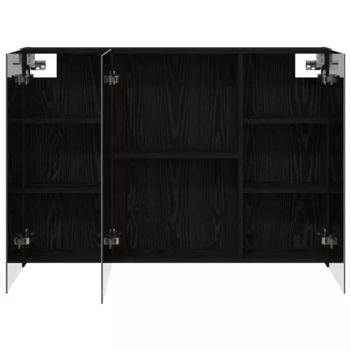  Fürdőszobai tükörszekrény Fekete tölgy 100 x 14,5 x 70 cm