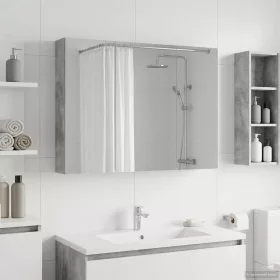    Fürdőszobai tükörszekrény Beton Szürke 100 x 14,5 x 70 cm