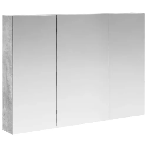  Fürdőszobai tükörszekrény Beton Szürke 100 x 14,5 x 70 cm