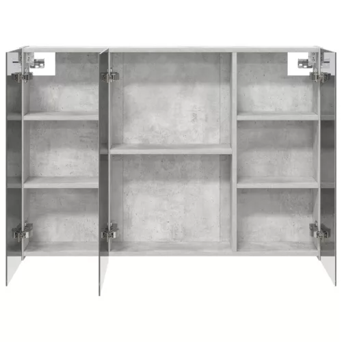  Fürdőszobai tükörszekrény Beton Szürke 100 x 14,5 x 70 cm