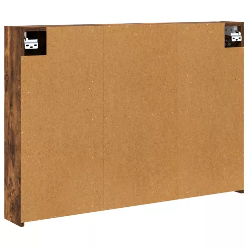  Fürdőszobai tükörszekrény Füstölt tölgy 100 x 14,5 x 70 cm