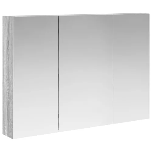  Fürdőszobai tükörszekrény Szürke Sonoma 100 x 14,5 x 70 cm