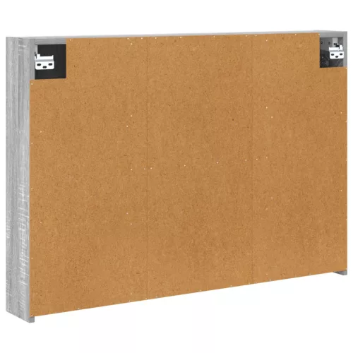  Fürdőszobai tükörszekrény Szürke Sonoma 100 x 14,5 x 70 cm