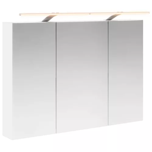  Fürdőszobai tükörszekrény Fehér 100 x 14,5 x 70 cm Faanyag