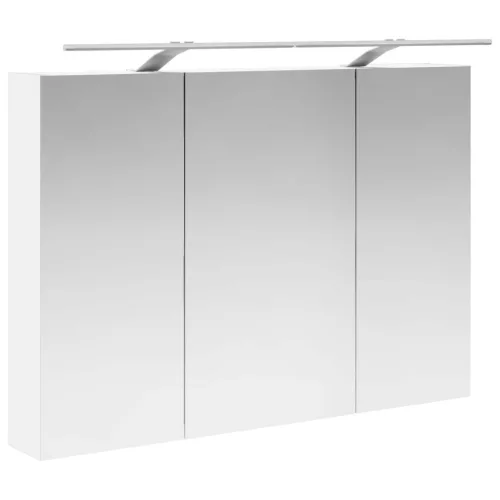  Fürdőszobai tükörszekrény Fehér 100 x 14,5 x 70 cm Faanyag