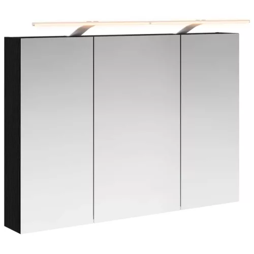  Fürdőszobai tükörszekrény Fekete tölgy 100 x 14,5 x 70 cm