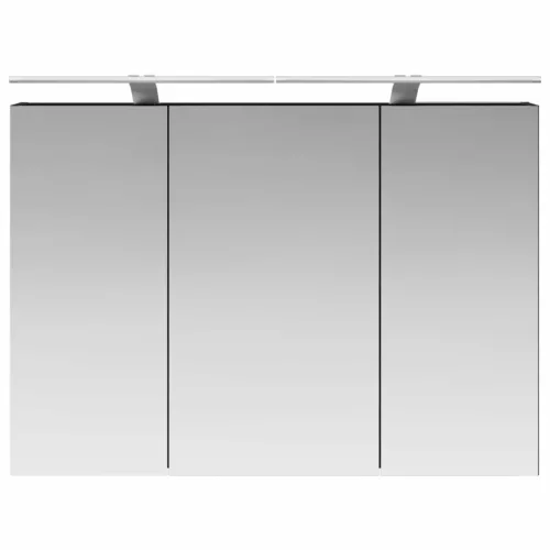  Fürdőszobai tükörszekrény Fekete tölgy 100 x 14,5 x 70 cm