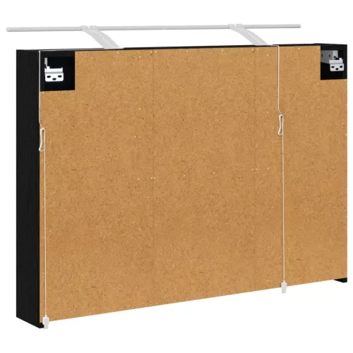  Fürdőszobai tükörszekrény Fekete tölgy 100 x 14,5 x 70 cm