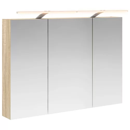  Fürdőszobai tükörszekrény Sonoma tölgy 100 x 14,5 x 70 cm