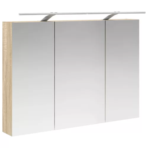  Fürdőszobai tükörszekrény Sonoma tölgy 100 x 14,5 x 70 cm