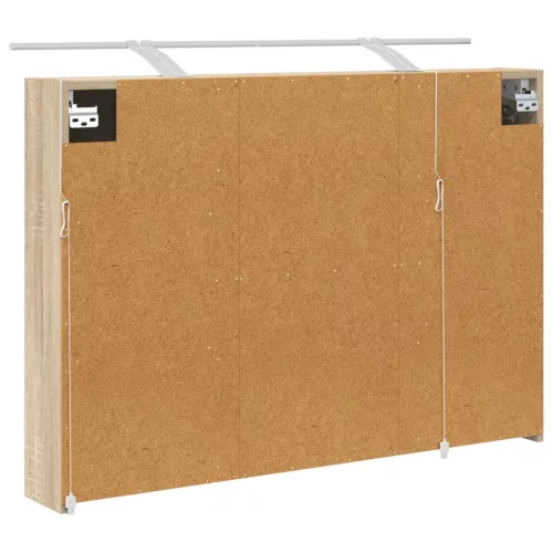  Fürdőszobai tükörszekrény Sonoma tölgy 100 x 14,5 x 70 cm