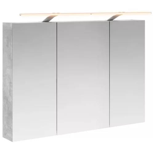  Fürdőszobai tükörszekrény Beton Szürke 100 x 14,5 x 70 cm