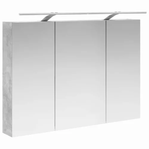  Fürdőszobai tükörszekrény Beton Szürke 100 x 14,5 x 70 cm