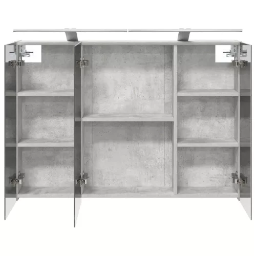  Fürdőszobai tükörszekrény Beton Szürke 100 x 14,5 x 70 cm