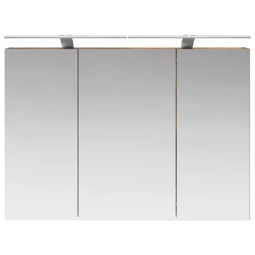  Fürdőszobai tükörszekrény Füstölt tölgy 100 x 14,5 x 70 cm