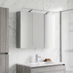    Fürdőszobai tükörszekrény Szürke Sonoma 100 x 14,5 x 70 cm