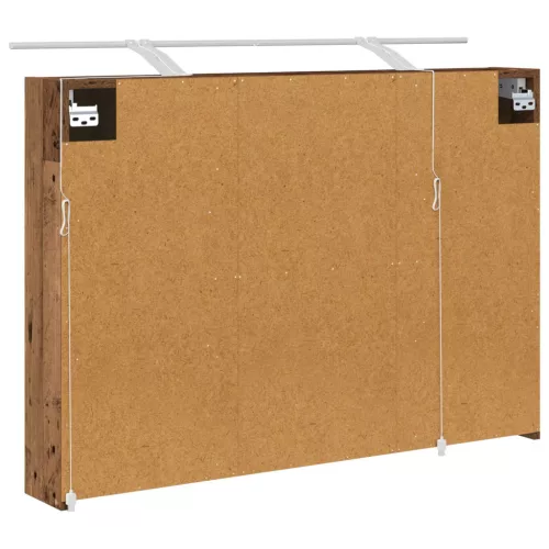  Fürdőszobai tükörszekrény Öreg fa 100 x 14,5 x 70 cm Faanyag