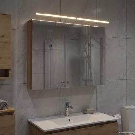    Fürdőszobai tükörszekrény Művészi tölgy 100 x 14,5 x 70 cm