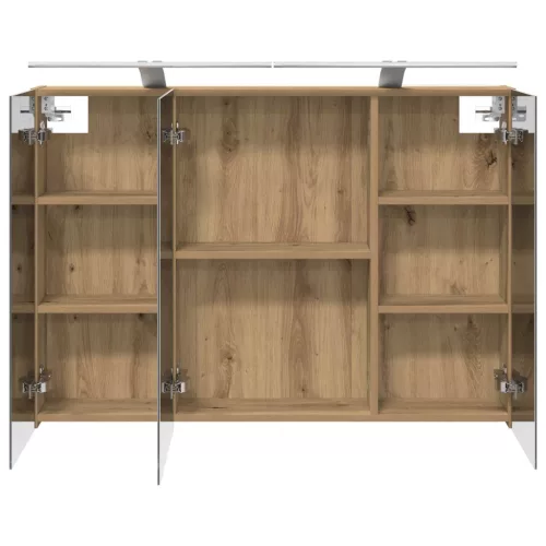  Fürdőszobai tükörszekrény Művészi tölgy 100 x 14,5 x 70 cm