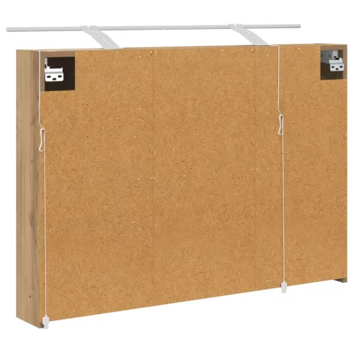  Fürdőszobai tükörszekrény Művészi tölgy 100 x 14,5 x 70 cm