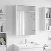  Fürdőszobai tükörszekrény Fehér 43 x 16 x 62.5 cm Faanyag