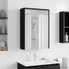 Fürdőszobai tükörszekrény Fekete tölgy 43 x 16 x 62.5 cm