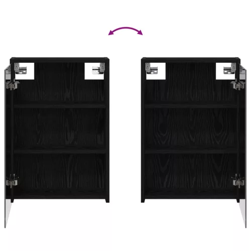  Fürdőszobai tükörszekrény Fekete tölgy 43 x 16 x 62.5 cm