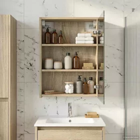    Fürdőszobai tükörszekrény Sonoma tölgy 43 x 16 x 62.5 cm