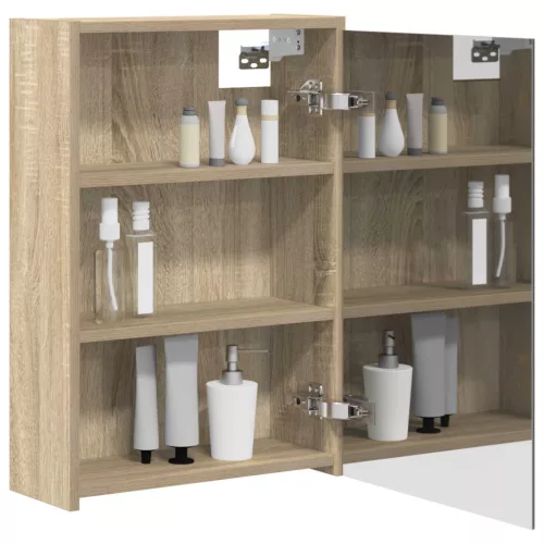  Fürdőszobai tükörszekrény Sonoma tölgy 43 x 16 x 62.5 cm