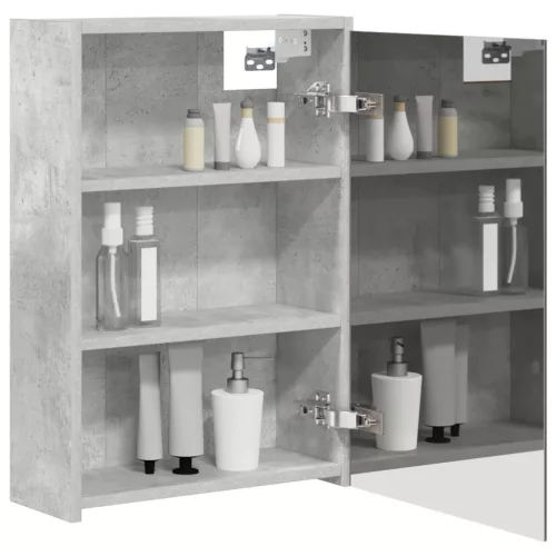 Fürdőszobai tükörszekrény Beton Szürke 43 x 16 x 62.5 cm