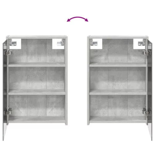  Fürdőszobai tükörszekrény Beton Szürke 43 x 16 x 62.5 cm