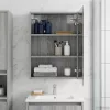  Fürdőszobai tükörszekrény Szürke Sonoma 43 x 16 x 62.5 cm