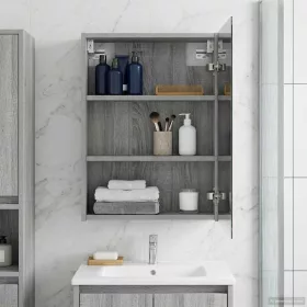    Fürdőszobai tükörszekrény Szürke Sonoma 43 x 16 x 62.5 cm