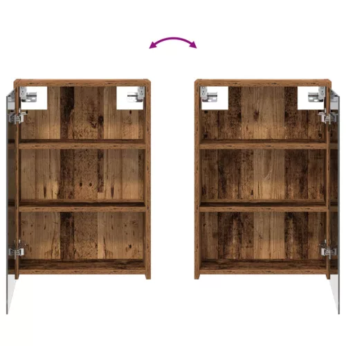  Fürdőszobai tükörszekrény Öreg fa 43 x 16 x 62.5 cm Faanyag