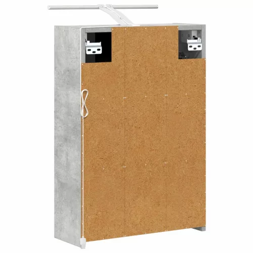  Fürdőszobai tükörszekrény Beton Szürke 43 x 16 x 62.5 cm